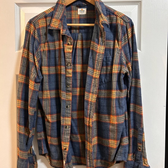 Marine Layer Multicolor Plaid Shirt - Picture 2 of 2